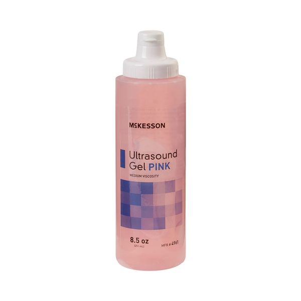 McKesson Ultrasound Gel Pink 8.5 oz. Bottle 4961 (1 Each)