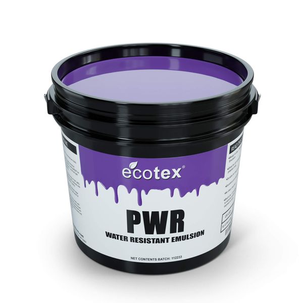 Ecotex® PWR Screen Printing Emulsion (Quart - 32oz.) Pre - Sensitized Photo Emulsion for Silk Screens and Fabric - for Screen Printing Plastisol Ink and Water Based Ink, Screen Printing Supplies