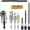 Professional 105° Right Angle Drill Extension & Screwdriver Bit Holder, 15pc Set