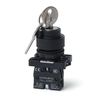 APIELE 22MM 2 Position Maintained Rotary Key Switch 1NO LA139A-EG21 (2 Position Maintained)