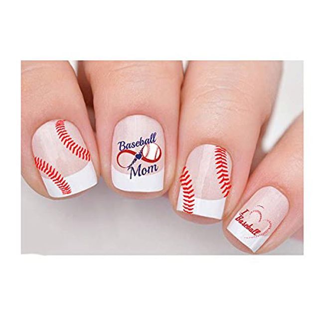 Baseball Mom Design B1011 Nail Art Decals