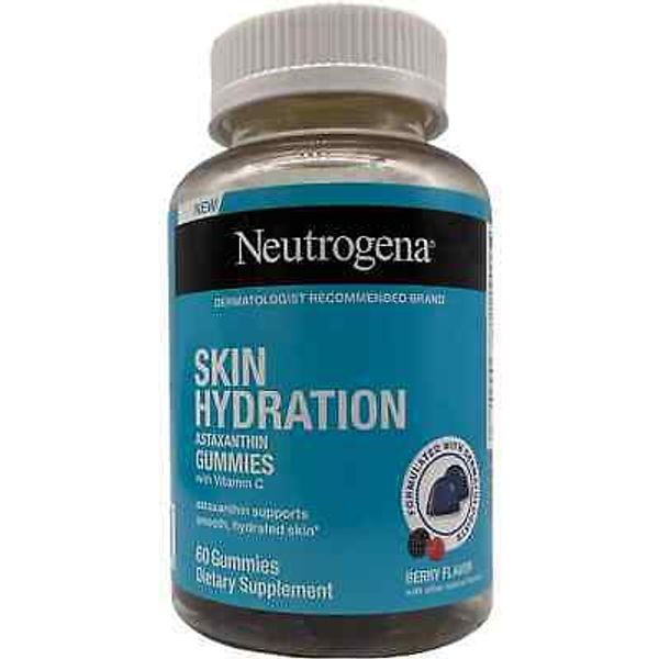 Neutrogena Skin Hydration Astaxanthin with Vitamin C Berry 60 Gummies 11/2025