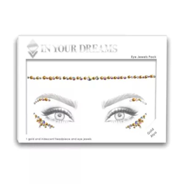 In Your Dreams Gold Alya Face Gem Headpiece