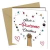 #1354 Pawsome Christmas Card From The Dog