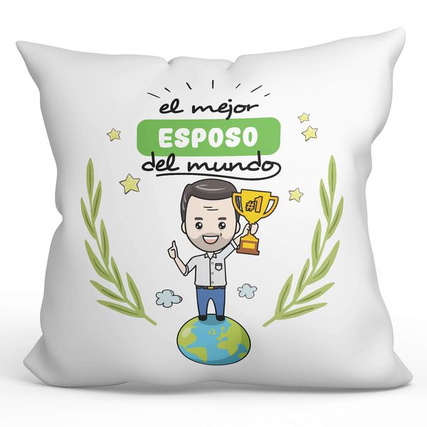 MUGFFINS Husband Pillow/Cushion (in Spanish)