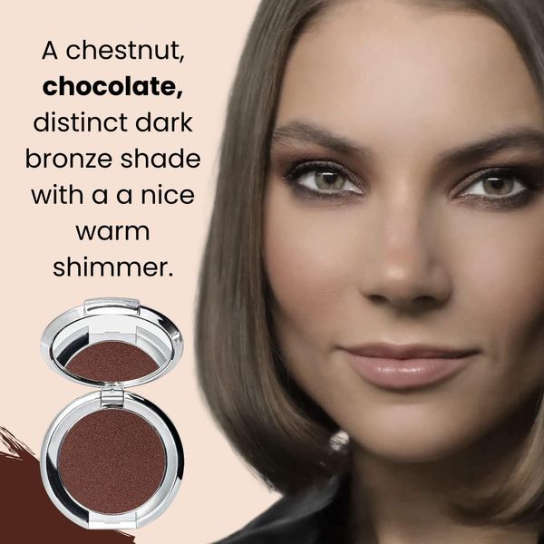 nude envie Dark Chocolate Brown Eye Shadow Certified Vegan Cruelty-Free – Highly Pigmented Silky-Smooth Long-Lasting Eyeshadows (Divine)