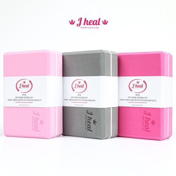 J-Hill Fit Premium 290g Hard Yoga Block Pilates Homet Stretching Hard EVA, Fashion Pink