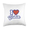 I Love Testa Throw Pillow