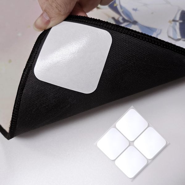 WAITER TREE Anti-Slip Stickers 4PCS Multifunctional Transparent Thin Grips for Tablecloth Table Runners Mat Carpets Sofa Covers Party and Wedding Decorations