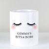 Custom Personalised Make up Eyelash Pot