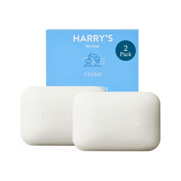 Harry's Bar Soap for Men, Stone Scent, 4 oz. Soap Bar, 2 Pack