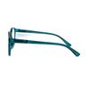 SA106 Round Thin Keyhole Horn Rim Plastic Reading Glasses Teal +1.0