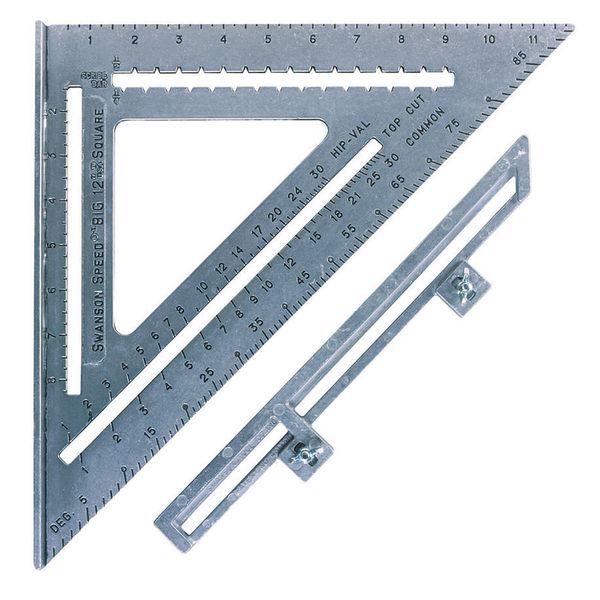 Swanson S0107 12" The Big 12 Speed Square With Layout Bar