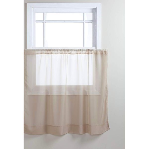 Stylemaster Elegance Sheer Voile Panel, 60" x 24", Bisque