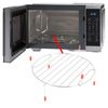 SPARES2GO Turntable Wire Rack Shelf Stand for Sharp Microwave Grill Oven (270mm)