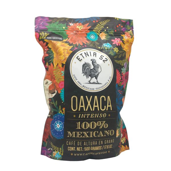 Etnia 52 - Oaxaca (Intenso), Mexican Ground Coffee, 500 grams or 17.6 oz, Kosher Certified (KMD), Made in Mexico, includes Ebook