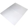 Cleartex Polypropylene Rectangular Foldable Chair Mat for Carpets - 35" x 46"