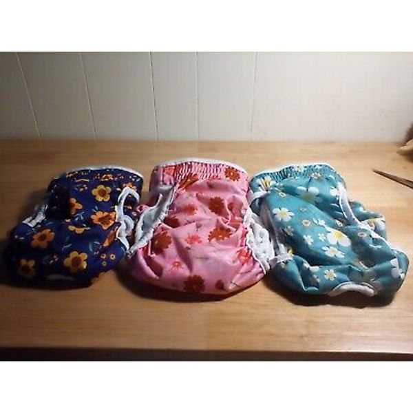 Washable Female Diapers 3 Pack Female Dog Diapers Comfort Reusable Large