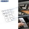 Silver Inner Door Lock Button Overlay Switch Decor For Benz A B CLA/GLA E Class