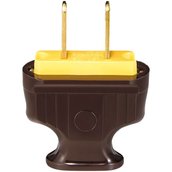 EATON BP1912B-SP-L Brown Flat Handle 2-Wire Plug, 1.48" x 1.19"