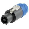 GEWA plug speaker coupling Speaker coupling, 4-pin, with strain relief, for cables up to 10mm diameter
