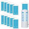 10 Pack Flying Insect Trap Refill, Replacement Glue Boards for Insect Bug Plug-i