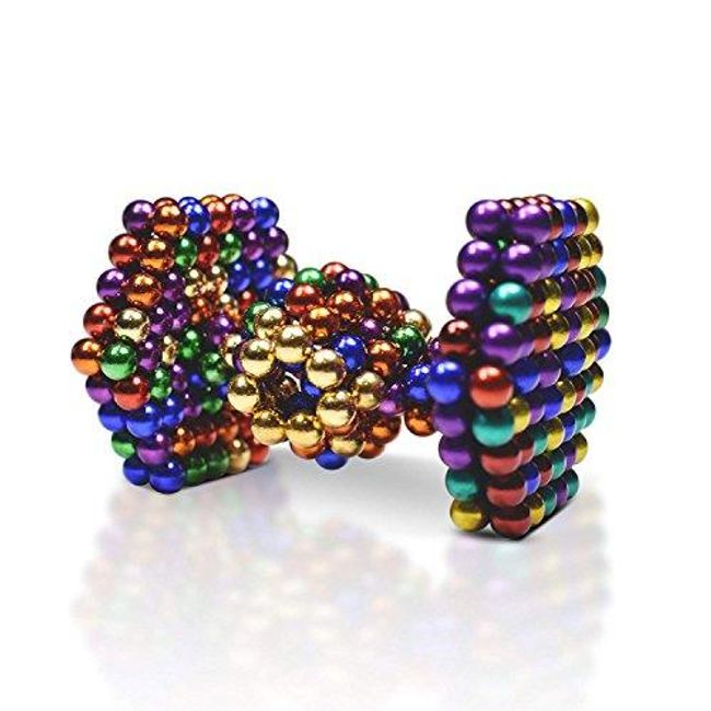 SkyMagnets 5 mm Magnetic Balls Cube Fidget Gadget Toys Rare Earth Magnets Office Desk Toy Desk Games Magnet Toys Magnetic Beads Stress Relief Toys for Adults Blue