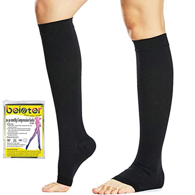 Beister 1 Pair Compression Calf Sleeves (20-30mmHg), Perfect Calf  Compression Socks for Running, Shin Splint, Medical, Calf Pain Relief, Air  Travel, Nursing, Cycling : : Health & Personal Care