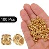 uxcell 100pcs M3 Thread Insert Brass Heat Set Insert M3x4mm OD 5mm New Ring Insert Nuts 3D Printed Brass Nuts Female Thread Insert Nuts