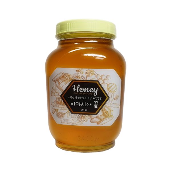 Sobaeksan Bee Farm Natural Honey Acacia Honey Wildflower Honey Chestnut Honey Natural Honey, 1ea, Wildflower Honey 2400g