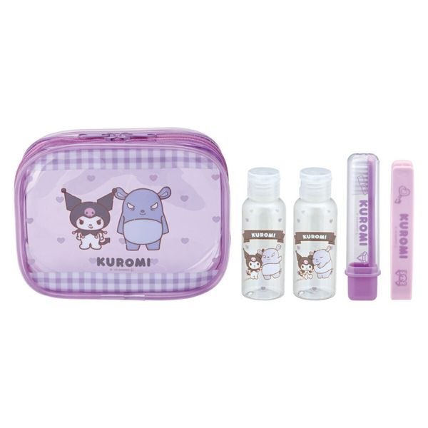 Enter to get up to 100% points back on your travel set KU Friends (Kuromi toothbrush, lotion, milky lotion, bottle, brush, portable pouch, portable travel set, toothbrush included, travel kit, case included, pouch included, travel set) 3980 yen or more