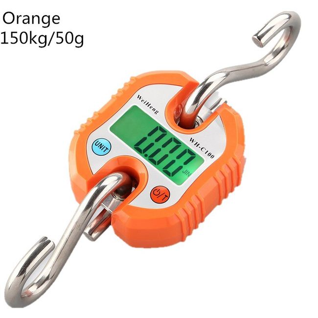 200kg 50g Crane Scale Weight Digital Scale Heavy Duty Hanging Hook Scales  Portable Digital Stainless Steel Scales - AliExpress