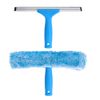 MR.SIGA Professional Window Cleaning Combo - Squeegee & Microfiber Window Scrubber, 10"