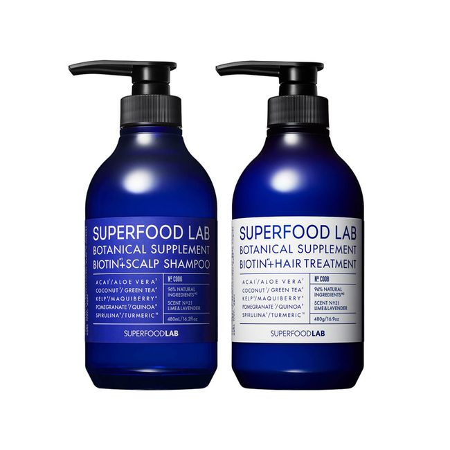 SUPERFOOD LAB Refreshing Shampoo Treatment Scalp Set [SUPERFOOD LAB Biotin Scalp Shampoo Men&#39;s Women&#39;s Scalp Care Women&#39;s Organic Men&#39;s Women&#39;s Men Women SFL Gift Shampoo Set Shampoo Treatment]