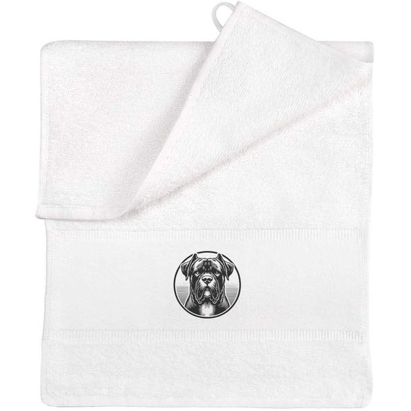 Azeeda 'Cane Corso' Flannel/Guest Towel (TL00067620)