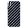 Mac Harrier Skin Seal for iPhone X iPhone XS Black Carbon (Glossy) Pattern Back Compatible Decor Sheet