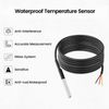 Aideepen 5Pcs Temperature Sensor, 5m Cable Waterproof Temperature Sensor Digital Stainless Steel Temperature Sensor Compatible with Arduino and Raspberry Pi including e-book