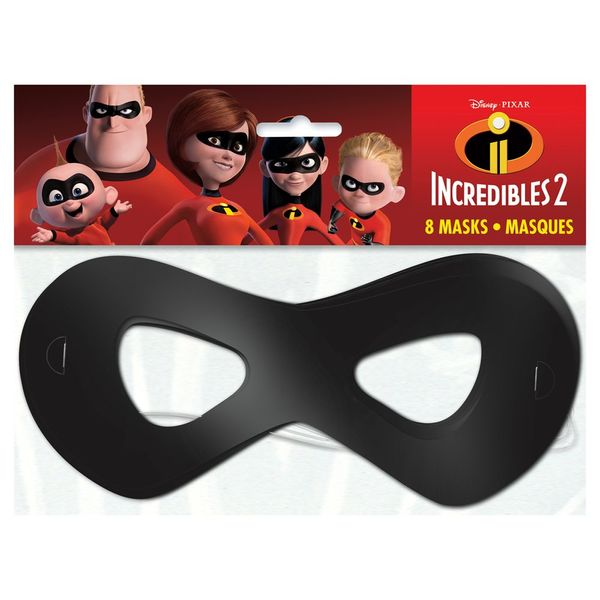 Unique The Incredible 2 Movie Party Masks, 1 Pack, Multi (79061)