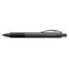 Faber-Castell 148888 - Kugelschreiber Basic Black Carbon, Mine B, schwarz