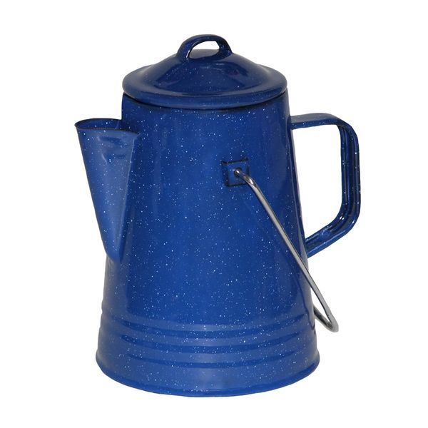 Grip Blue Enamel Coffee Percolator by Grip