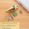 Window Lock for Windows & Doors - Zinc Alloy Adjustable Sash Latch 360° Rotatable Security Restrictor Fits PVC/Aluminum Frames