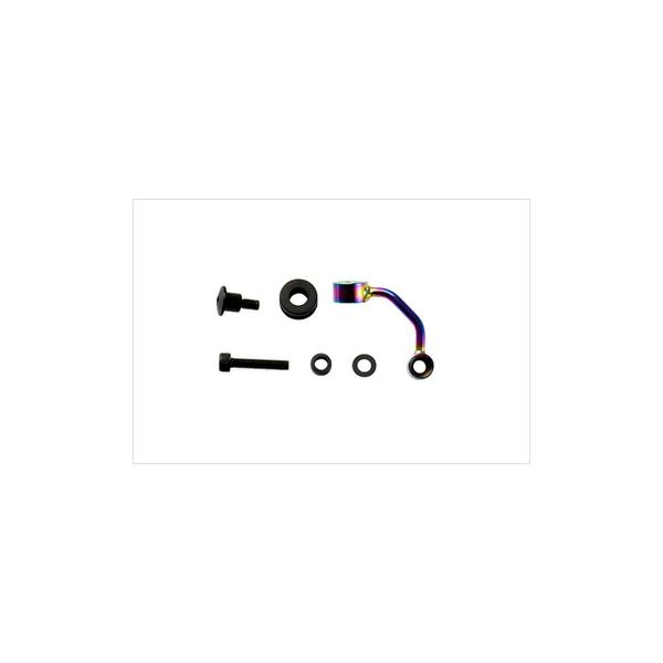 PLOT Oil Tank Stay, Brake Side, Titanium Color, For S50 Tanks