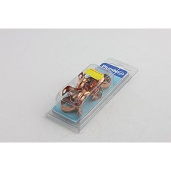 Bulk Hardware Copper Saddle Pipe Clips 15mm