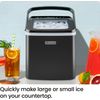 Dual-Size Ice Maker Countertop - Portable Ice Machine, Large and Small Ice Machi