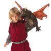 Folkmanis Black Dragon Hand Puppet Plush, Black