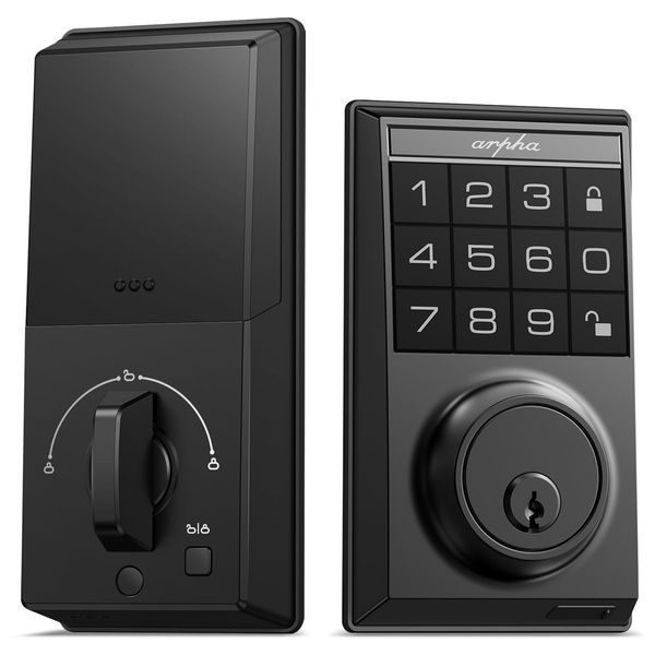 Smart Locks for Front Door 50 User Codes Electronic Keypad Auto Lock Zinc Alloy