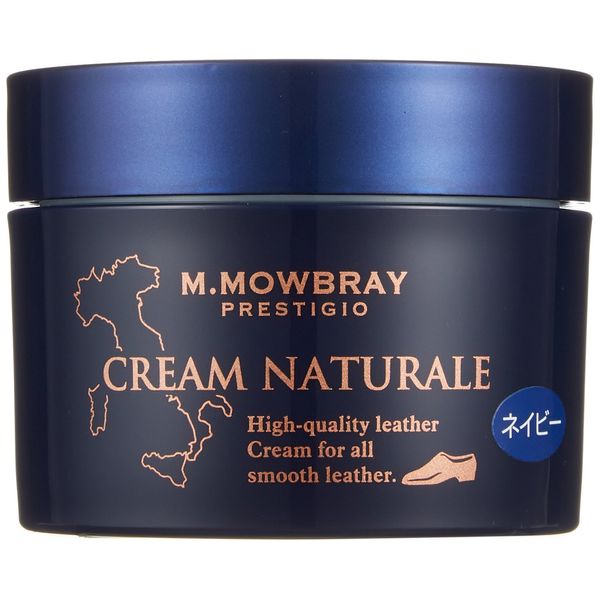 M Mowbray Prestige Shoe Care, Shoe Polish, Nutrition, Retention, Supplemental Color, Glossy Cream, Natural Ingredients, Cream Naturale, navy