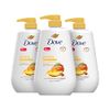 Dove Body Wash with Pump Glowing Mango & Almond Butter 3 Count for Renewed, Healthy-Looking Skin Gentle Skin Cleanser with 24hr Renewing MicroMoisture 30.6 oz