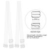 Lystaii 4Pair Clear Bra Straps Invisible Transparent Shoulder Bra Strap Replacement 10mm