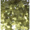 4mm Flat Sequins Olive Green Matte Metallic Medium Hole Made in USA